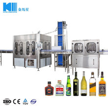 8000bph Automatic Alcohol Drink Wine Filling Machine Packing Production Line
